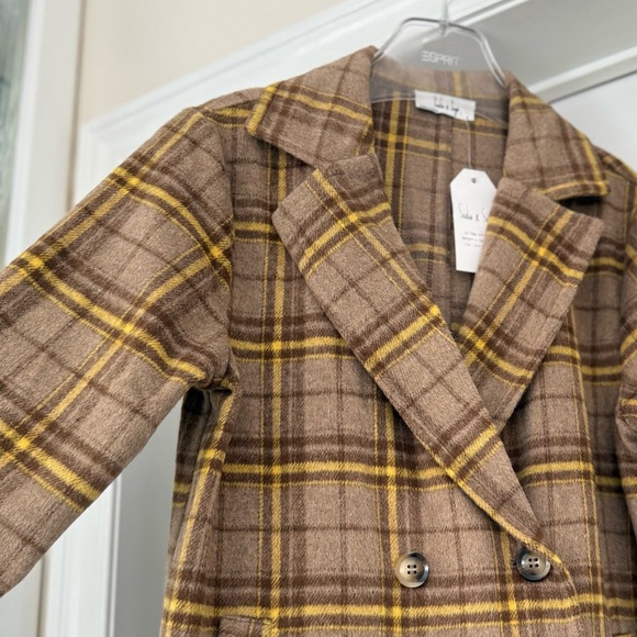 NWT Sadie & Sage Jenny Plaid Double Breasted
Coat - S - Picture 8 of 14